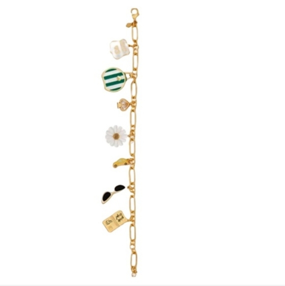 Kate Spade Off We Go Travel Charm Bracelet Nwt - Picture 3 of 9